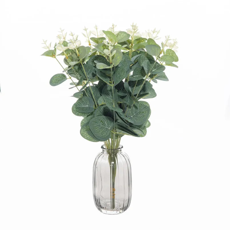 Silk Eucalyptus Leaves 50/100pcs – Wedding & Home Décor Artificial Greenery Stems Axl