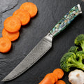 67-Layer Damascus Steel Kitchen Knife – Utility & Cleaver Damascus Kitchen Knife Axl Kitchen Knife
