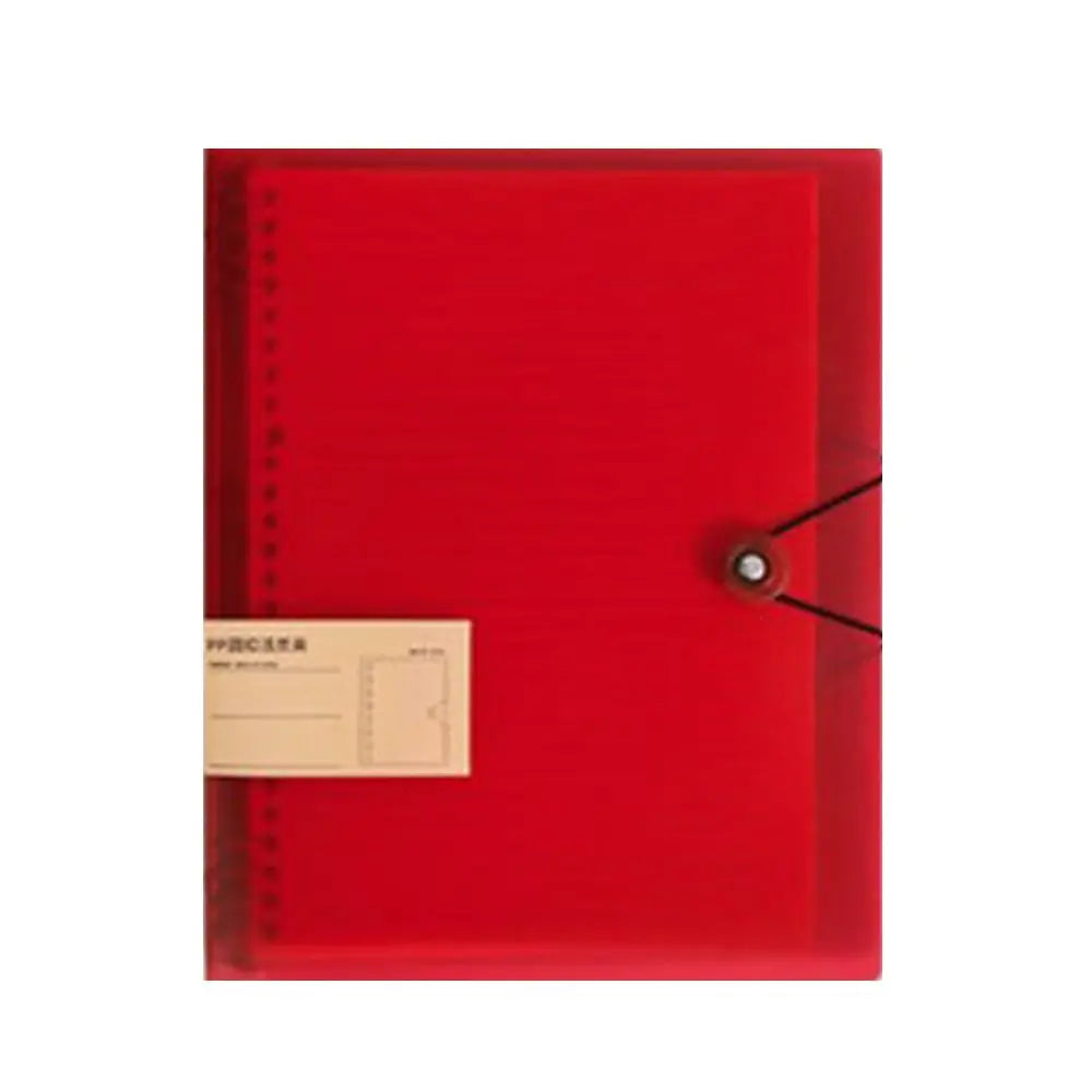Transparent Binder Cover A4/B5/A5 – 8-Hole Loose Leaf Shell Binder Cover Axl B5-1