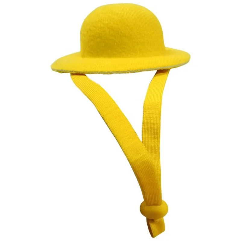 Chicken Hat for Hens & Small Pets – Adjustable Costume Top Hat Pet Costume Hat Axl YELLOW