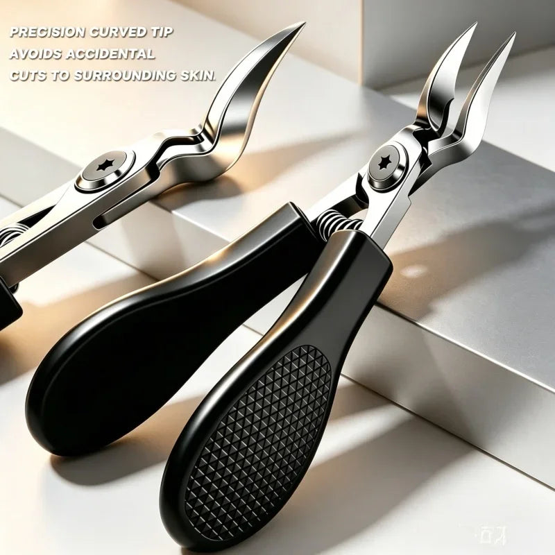 Stainless Steel Nail Clipper & Cuticle Nipper | Precision Blade Nail Clipper Set Axl