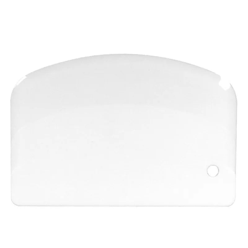 Dough Cutter & Bowl Scraper – Flexible Plastic Pastry Tool Dough Cutter Scraper Axl Scraping plate White