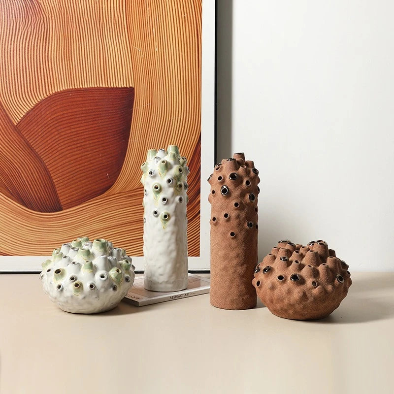 Modern Ceramic Coral Figurine – Creative Home Décor Ornament Ceramic Figurine Axl