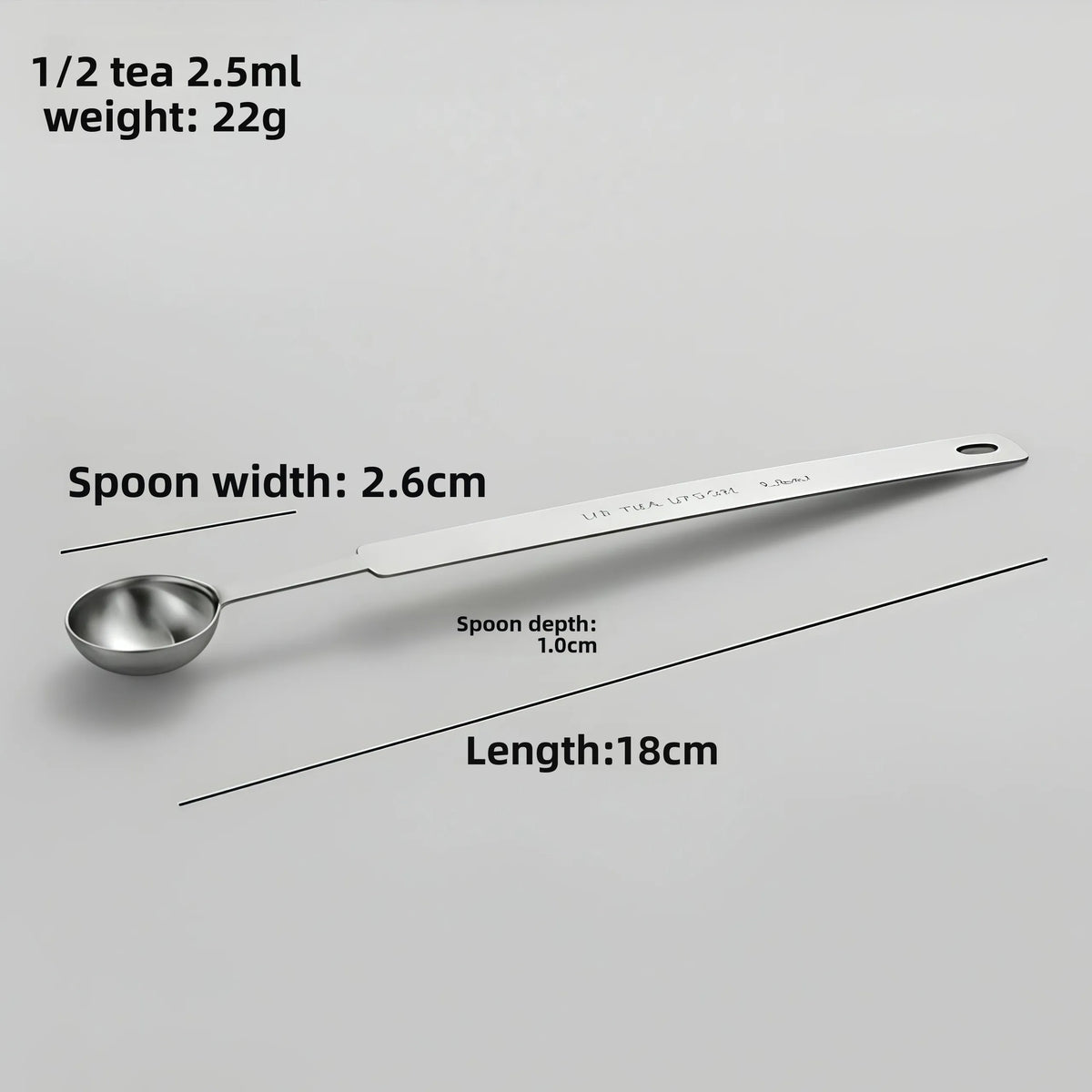 7-Piece Stainless Steel Measuring Spoons Set – Long Handle Measuring Spoons Set Axl 2.5ML