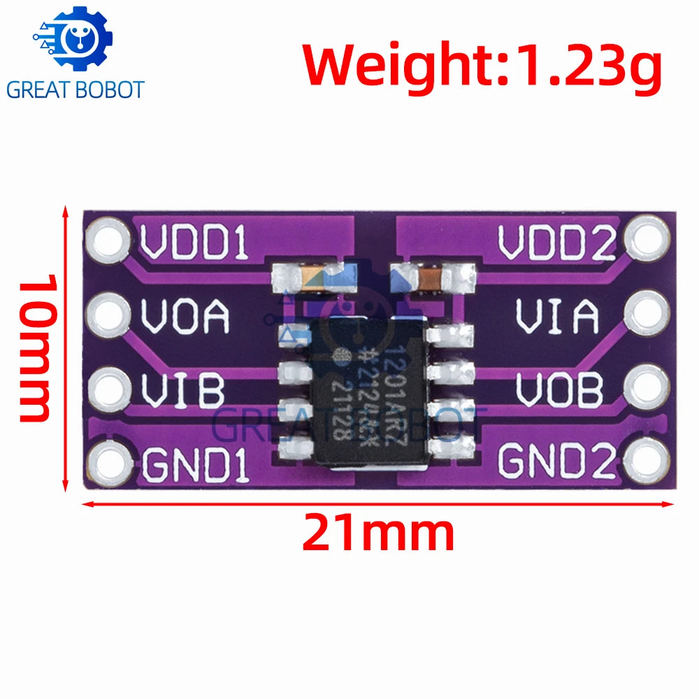 CJMCU-1201 ADUM1201 Magnetic Isolator Board Module SPI SOIC-8 Isolator Module Axl