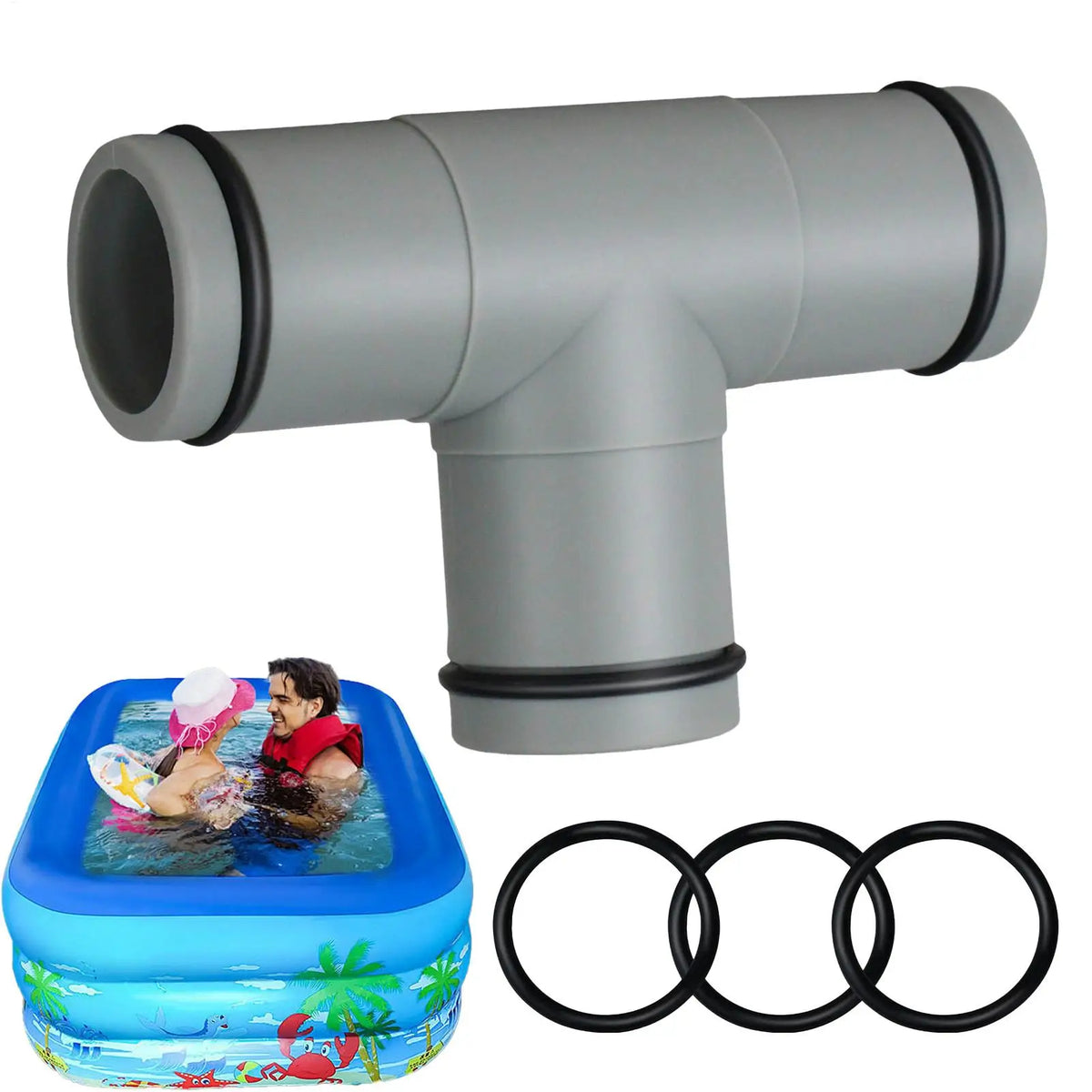32mm T-Shape Pool Hose Connector | 1.25in Pipe Joint Fitting Pool Pipe Connector Axl
