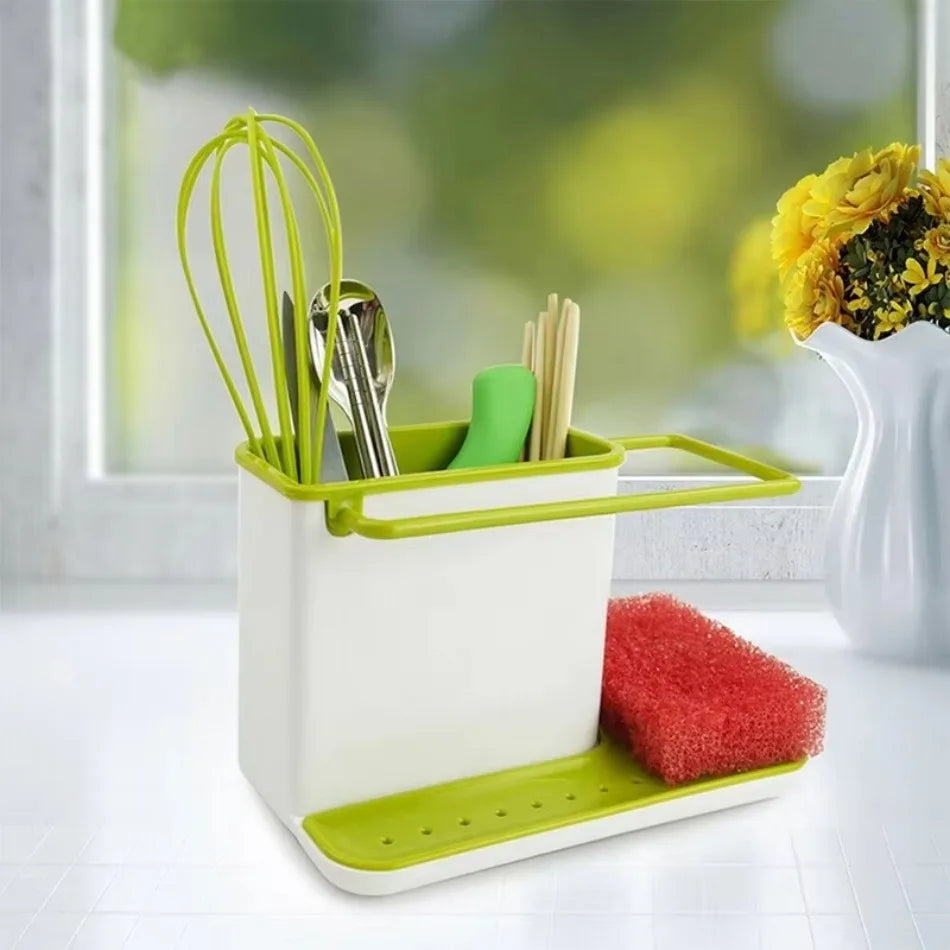 Kitchen Sink Shelf Organizer – Drip Rack & Storage Holder Kitchen Sink Organizer Axl