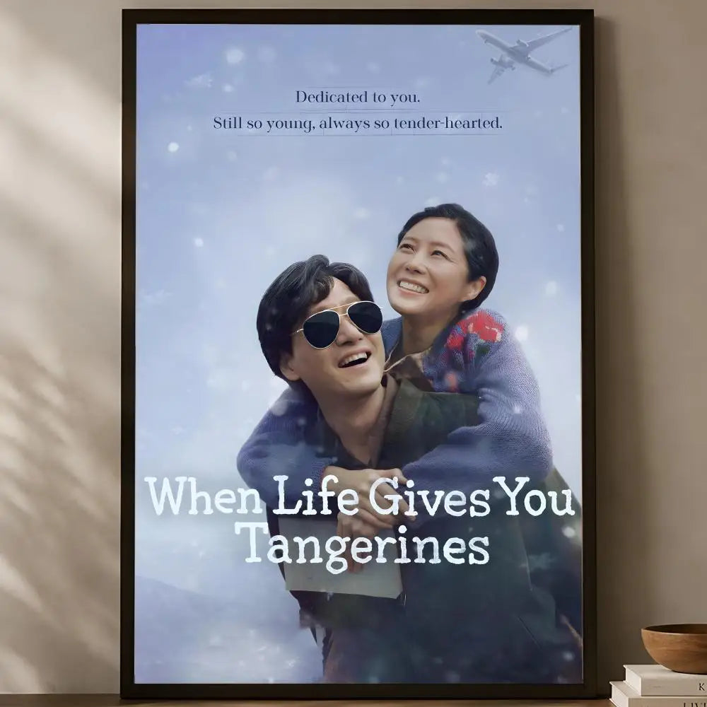 When Life Gives You Tangerines Poster – Self-Stick HD Wall Art Wall Art Poster Axl White08 15X20cmNoframe