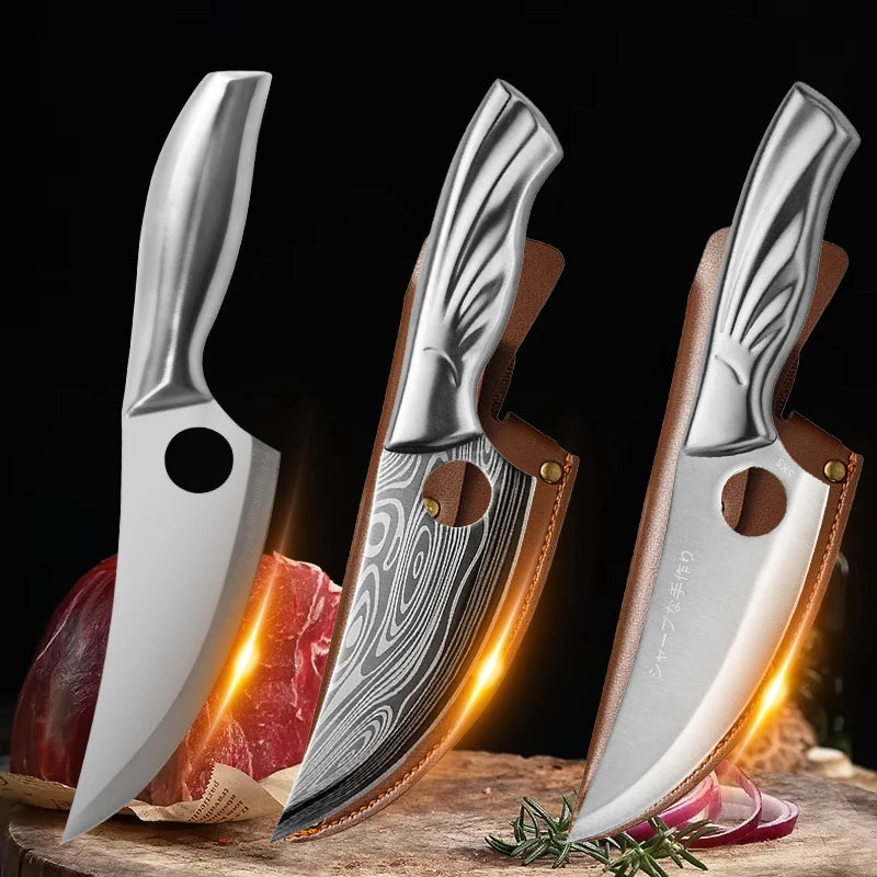5.5-Inch 5CR15 Stainless Steel Kitchen Cleaver & Meat Knife Kitchen Cleaver Knife Axl