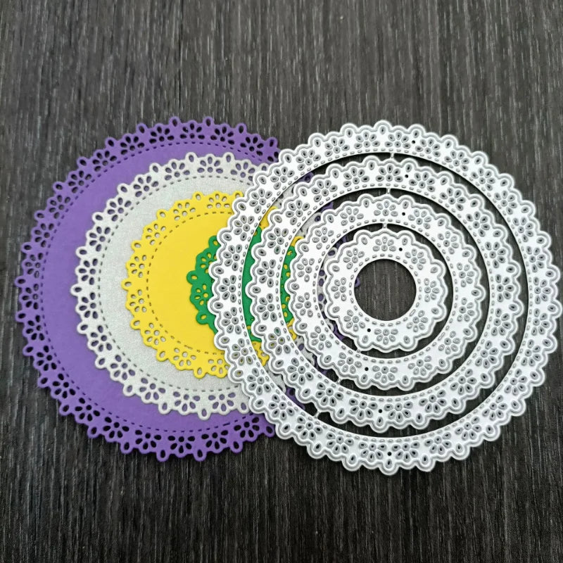 Round Lace Border Metal Cutting Dies – DIY Scrapbook & Cards Metal Cutting Dies Axl