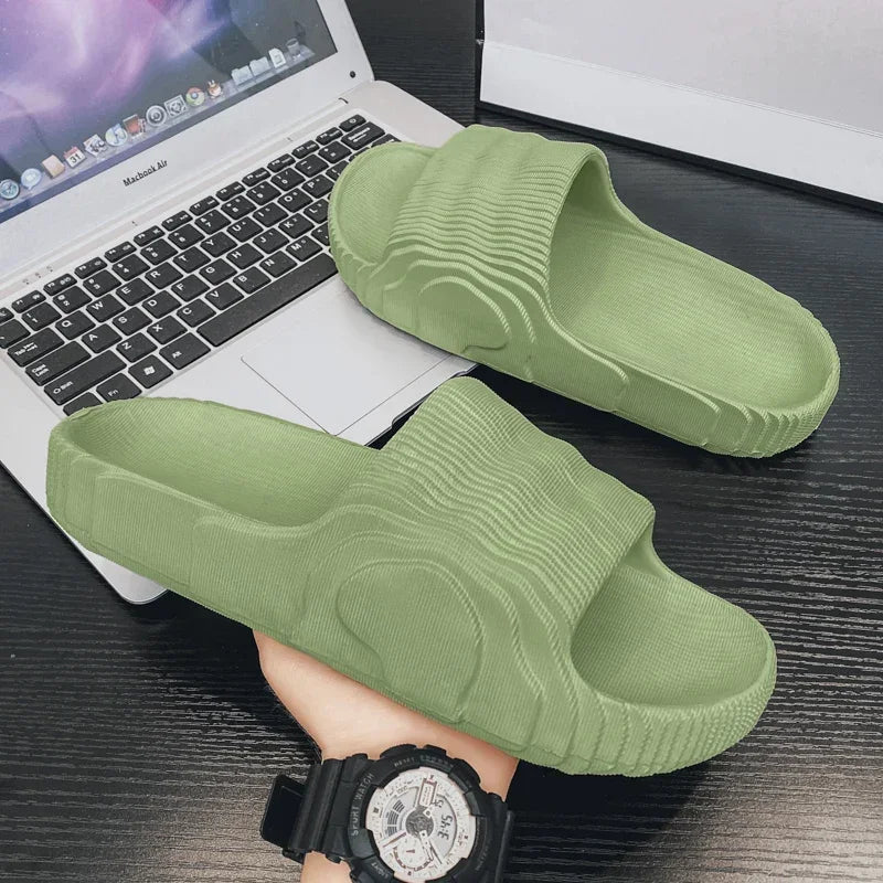 Non-Slip EVA Indoor Slippers – Unisex Summer Flat Sandals Indoor Slippers Axl green 35-36