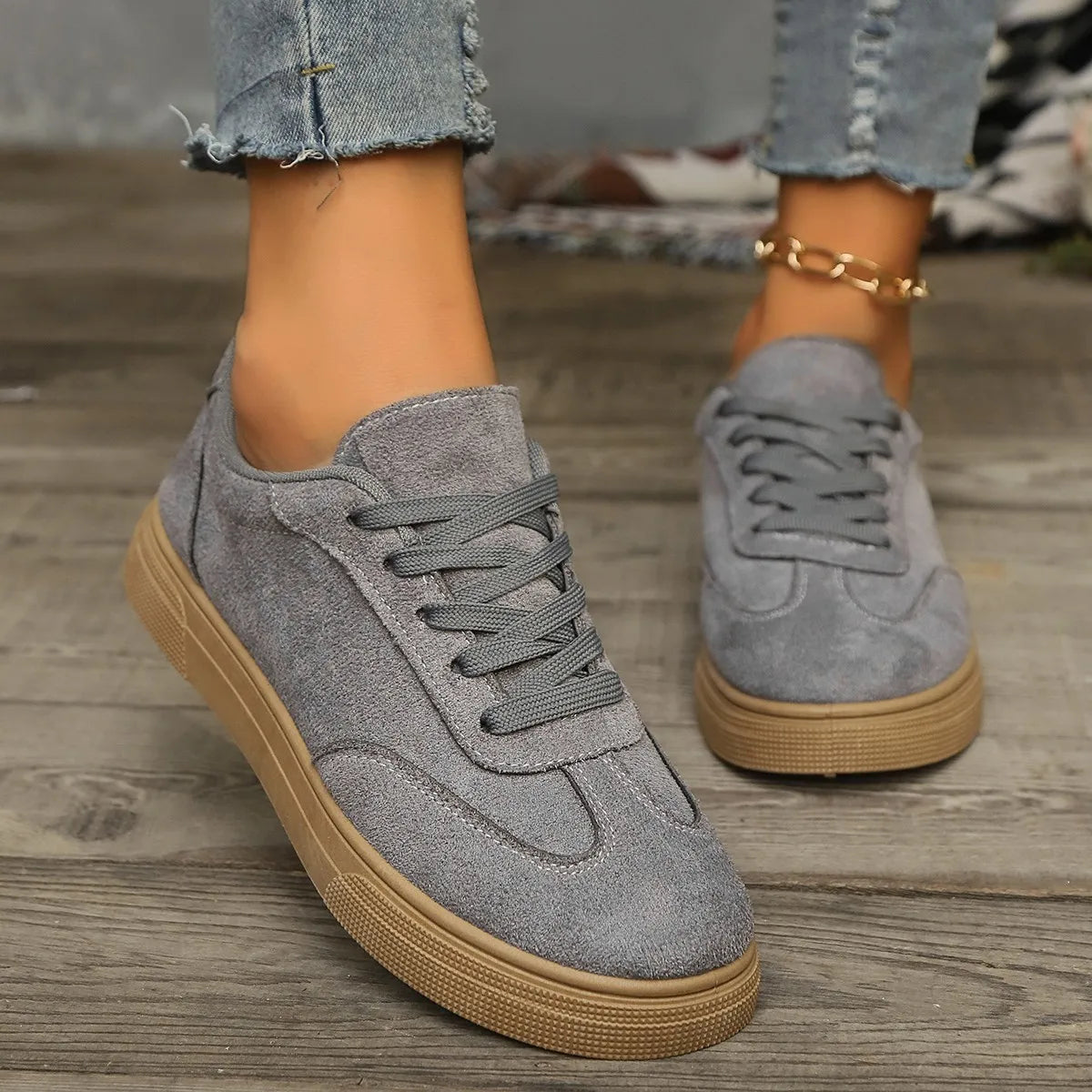 Women's Retro Canvas Sneakers – Breathable Flat Casual Shoes Canvas Flat Sneakers Axl