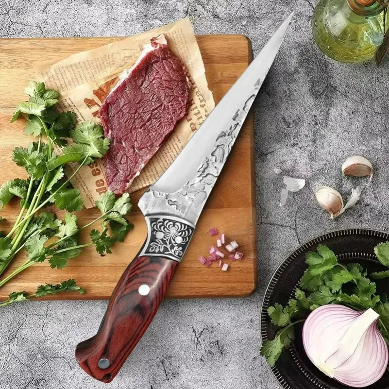 InLeung Handmade Stainless Steel Boning & Cleaver Chef Knife Chef Kitchen Knife Axl