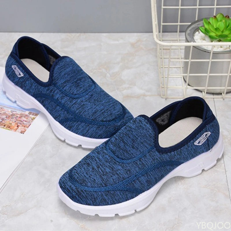 Women's Lightweight Slip-On Mesh Sneakers | Sizes 5–14 Women's Casual Sneakers Axl 43 Blue