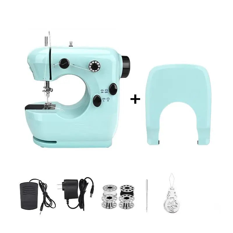 Portable Mini Electric Sewing Machine for Beginners – DIY Mini Sewing Machine Axl F