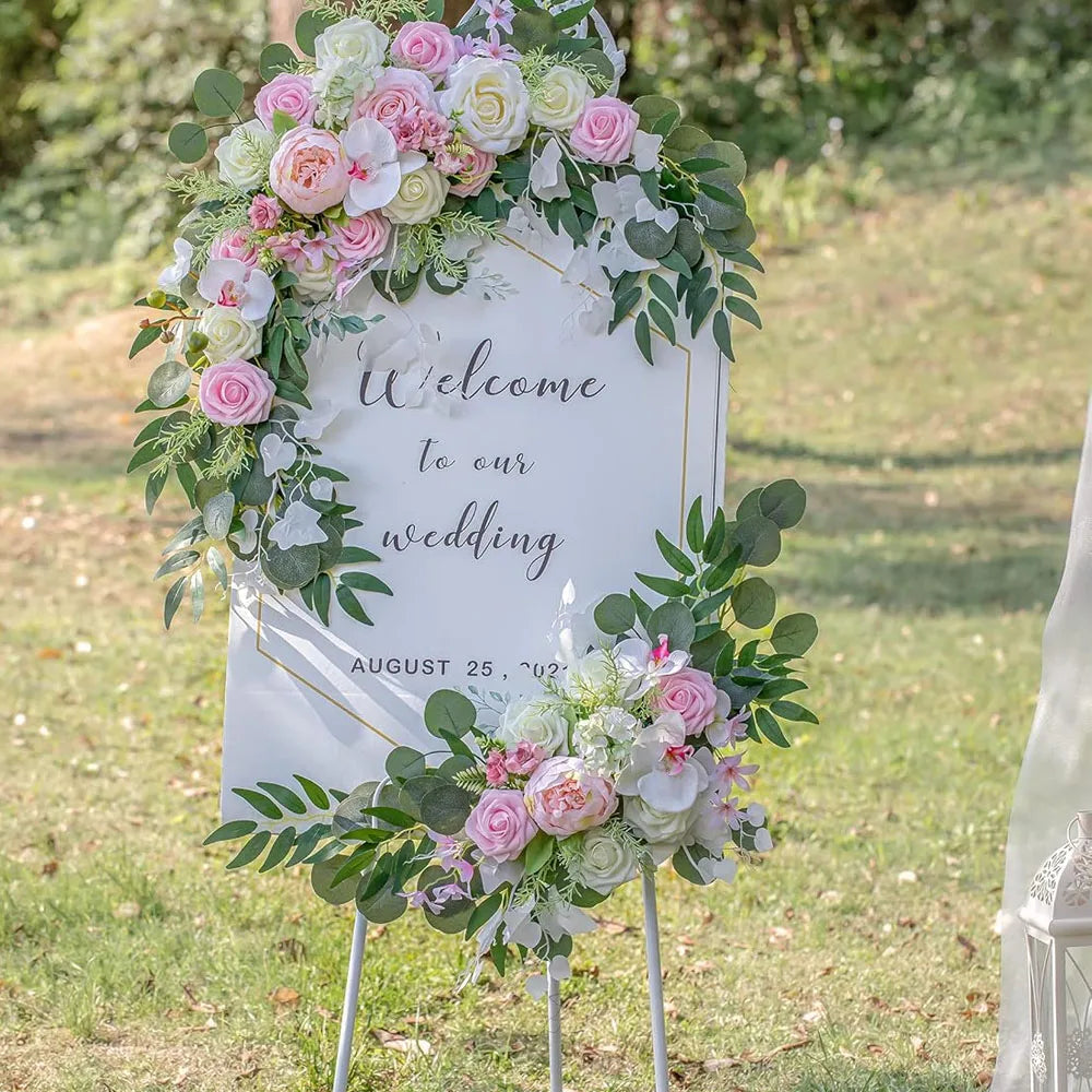 Artificial Silk Rose Hydrangea Garland – Wedding & Home Décor Artificial Flower Garland Axl