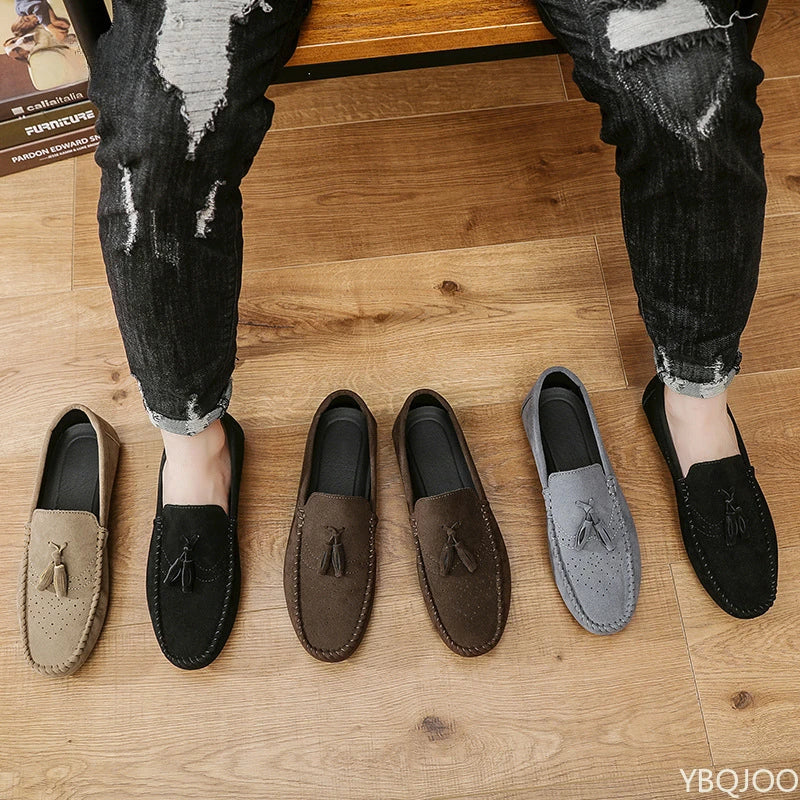 Men's Slip-On Loafers – Lightweight PU Leather Driving Flats Men's Slip-On Loafers Axl
