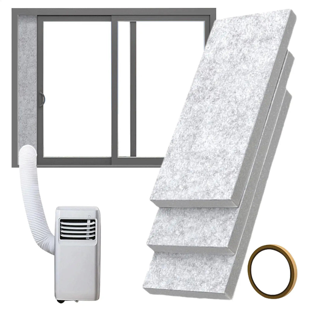 Portable AC Window Foam Seal Kit – 3-Panel Insulation Vent AC Window Seal Kit Axl