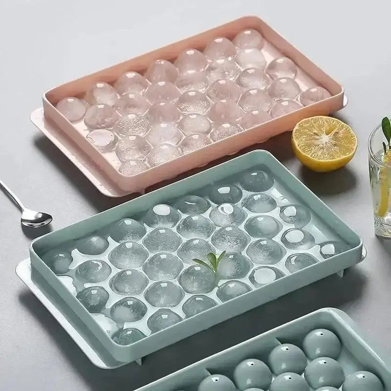 Spherical & Cone Ice Cube Mold with Lid | Round Ice Ball Tray Ice Cube Mold Axl