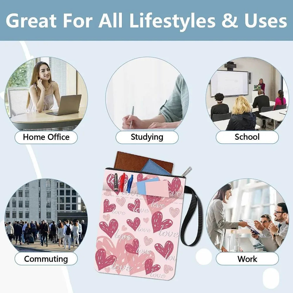 Cloth Book Cover Wrap Heart 280x220mm – DIY Notebook Craft Book Cover Wrap Axl