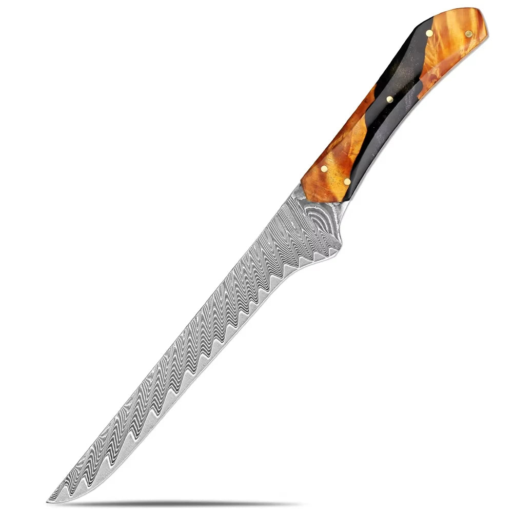 XITUO Damascus Steel Kitchen Knife Set – 1-6 PCS Chef Knives Kitchen Knife Set Axl Boning Knife