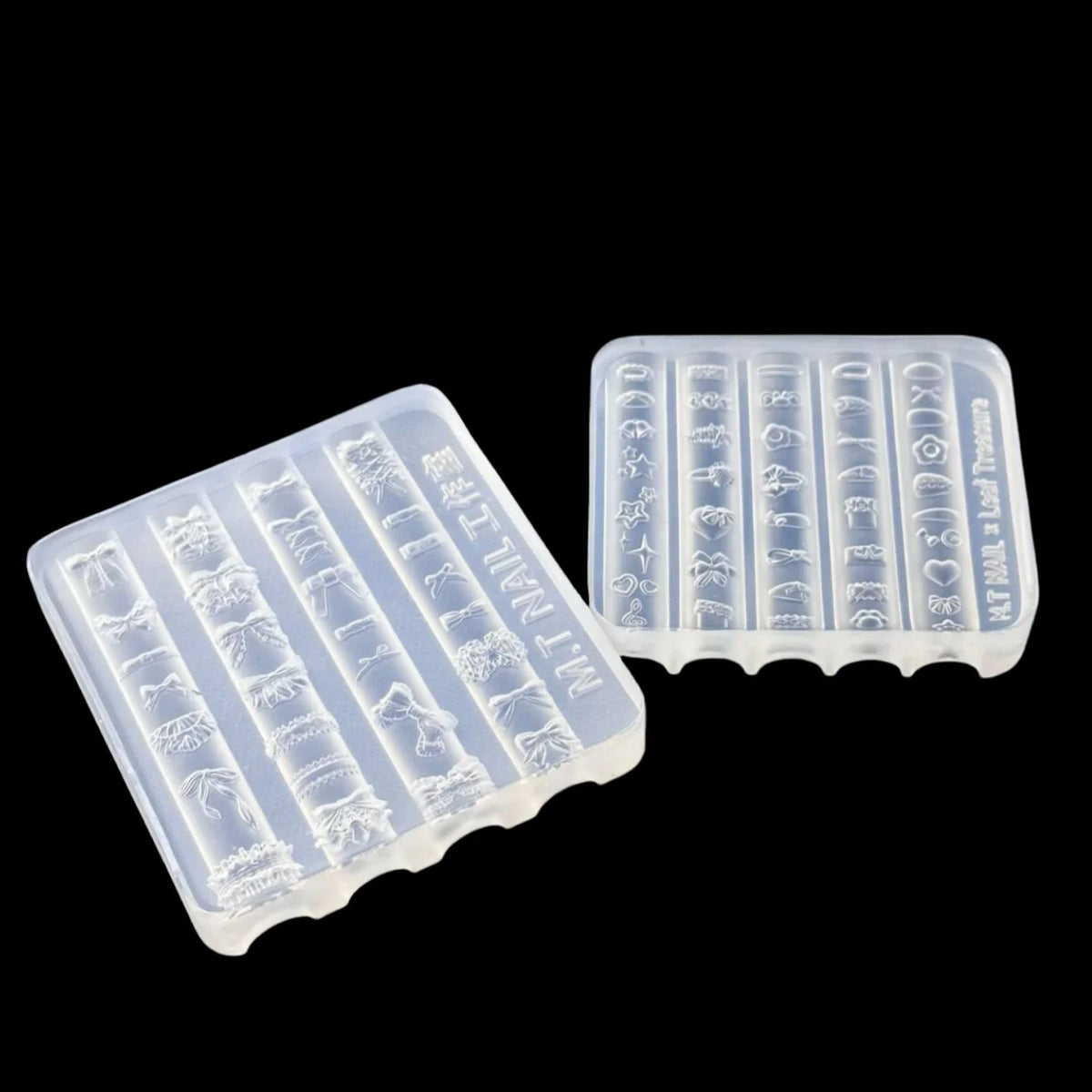 3D Silicone Nail Art Mold – Bowknot Flower Heart Lace DIY Nail Art Mold Axl