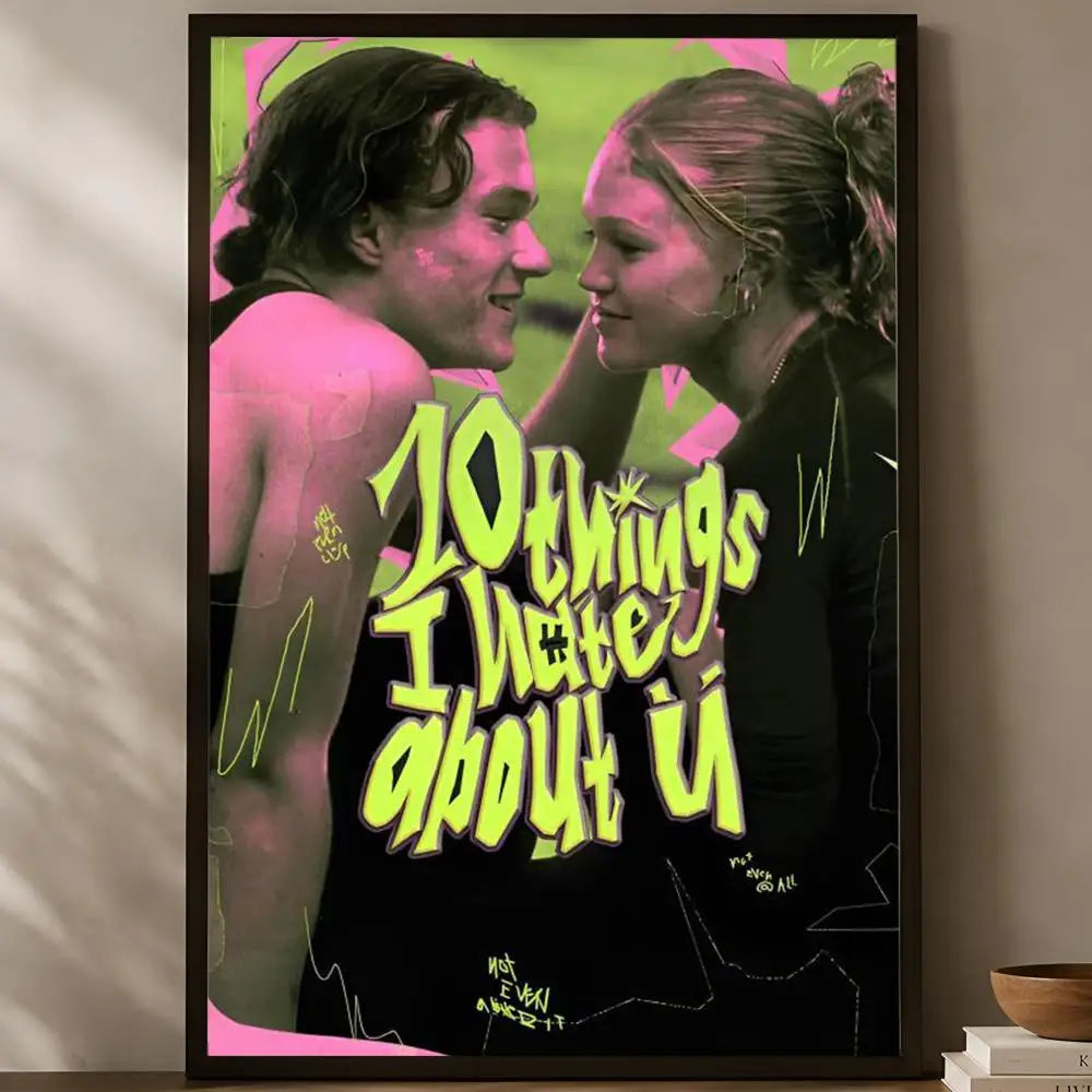10 Things I Hate About You Poster – HD PVC Self-Stick Wall Art Movie Wall Poster Axl White01 15X20cmNoframe
