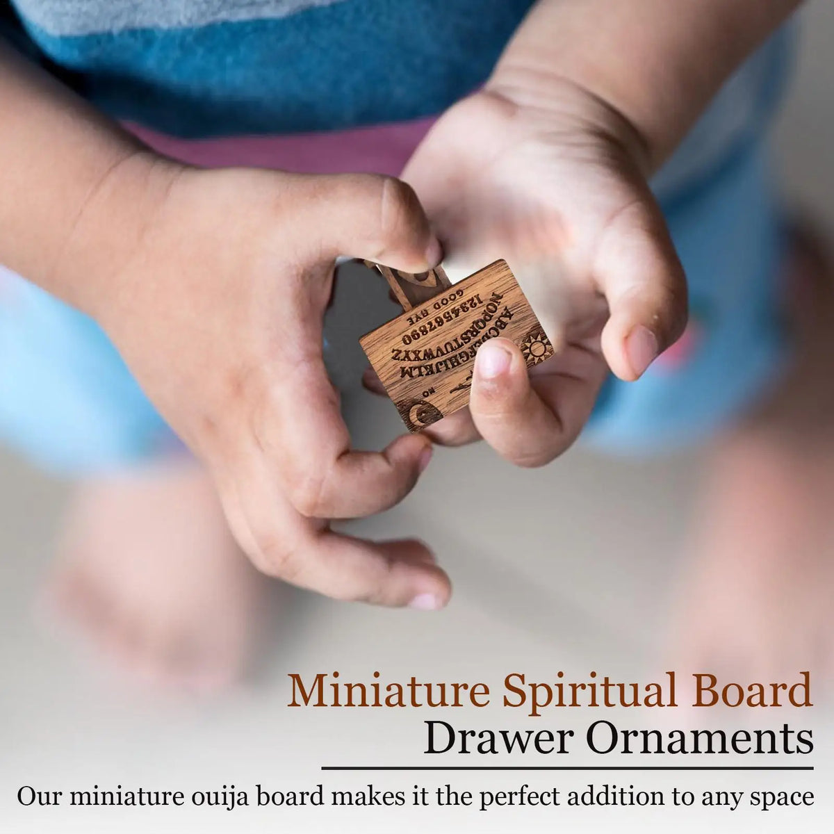 Miniature Wooden Spirit Board Decoration with Planchette Wooden Decorative Ornament Axl Default Title