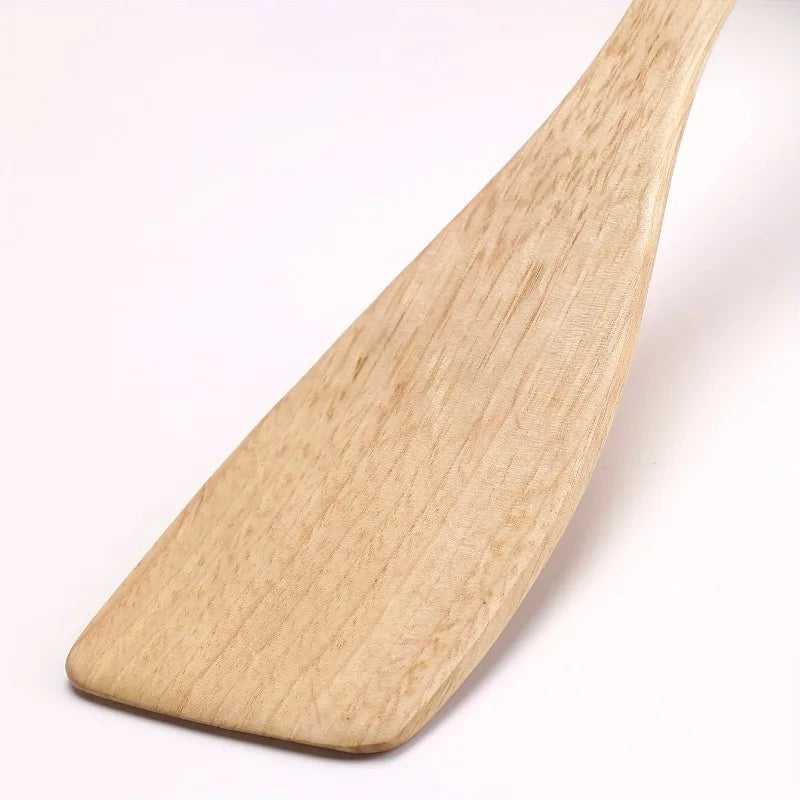 KEMORELA Wooden Non-Stick Spatula Set – Long Handle 1/2 PCS Wooden Spatula Set Axl