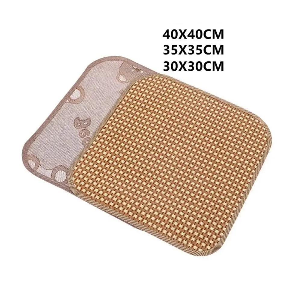 Bamboo Cooling Seat Cushion – Breathable Non-Slip Chair Mat Bamboo Seat Cushion Axl
