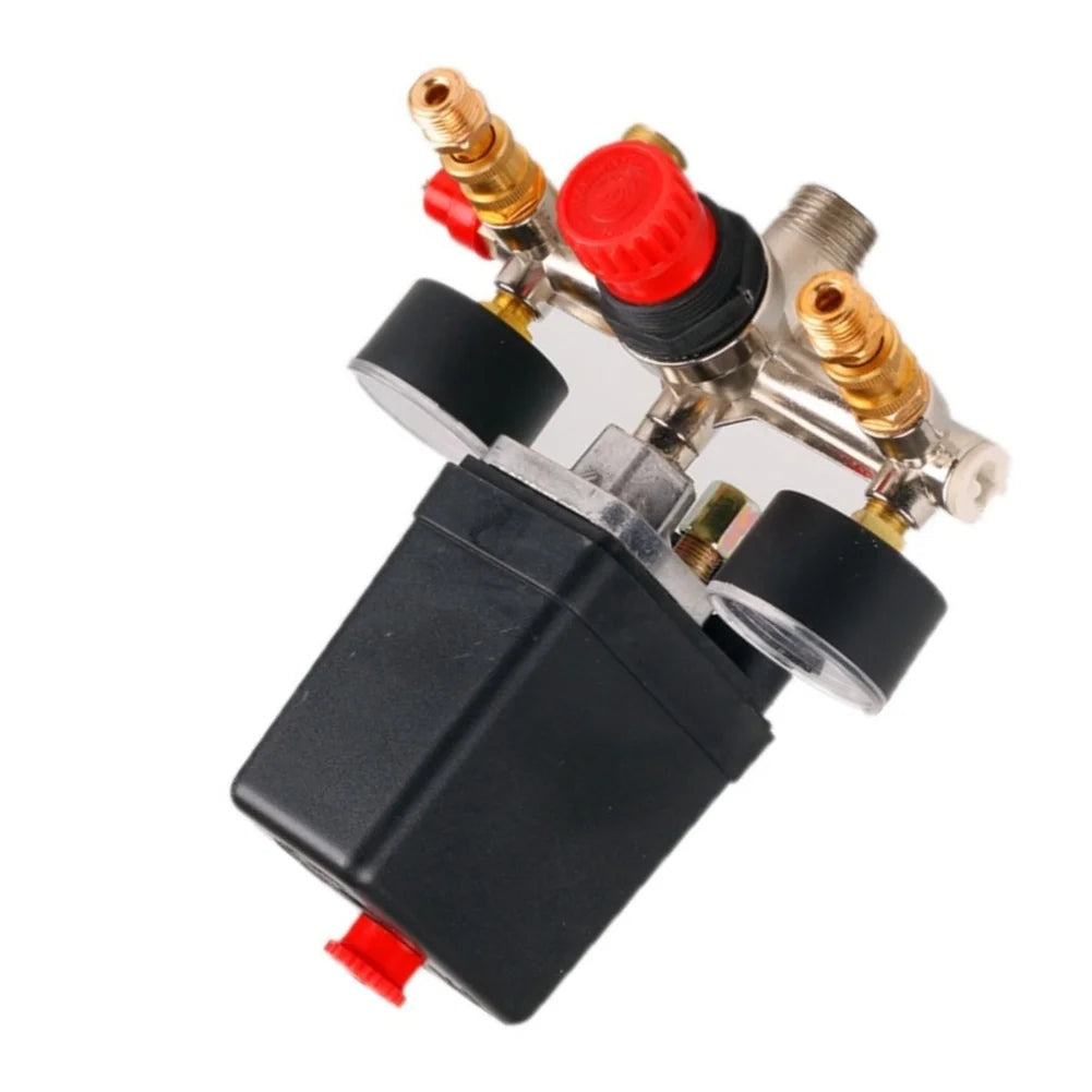 90–120 PSI Air Compressor Pressure Switch Valve & Dual Gauges Pressure Switch Valve Axl China Mainland