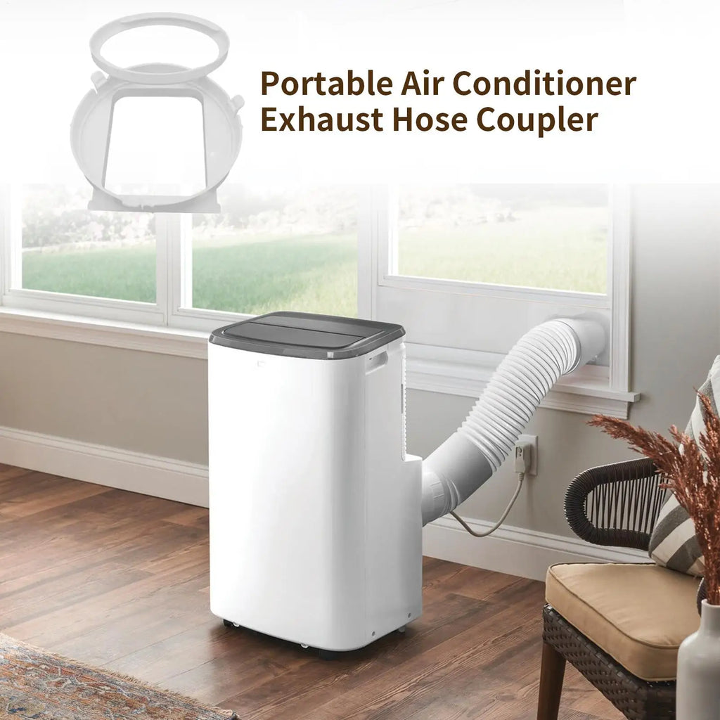 Flat AC Exhaust Hose Window Adapter | Square Quick Connector AC Hose Adapter Axl