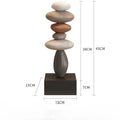 Luxury Resin Miniature Figurines | Modern Home Décor Ornaments Decorative Figurine Axl Brown medium