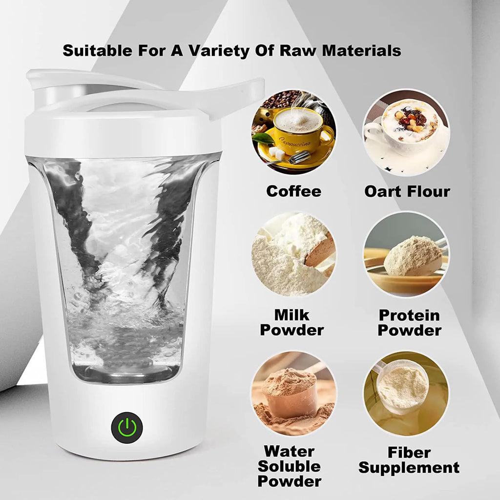 BALASHOV Electric Protein Shaker Bottle 450ml | Portable Mixer Electric Shaker Bottle Axl