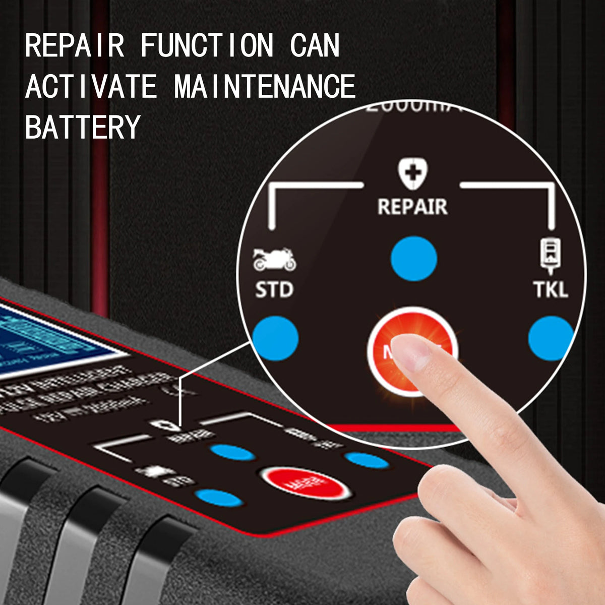 Smart 6V 12V Automatic Battery Charger – Motorcycle & Lawn Mower Battery Charger Axl