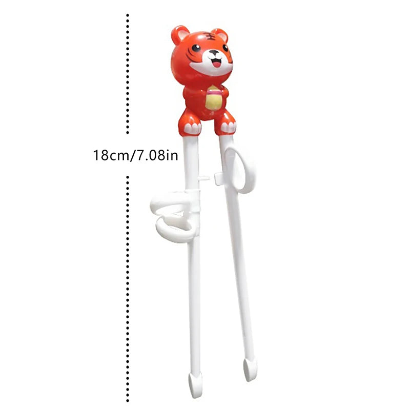 Kids Tiger Training Chopsticks – Reusable Children's Tableware Kids Training Chopsticks Axl Red