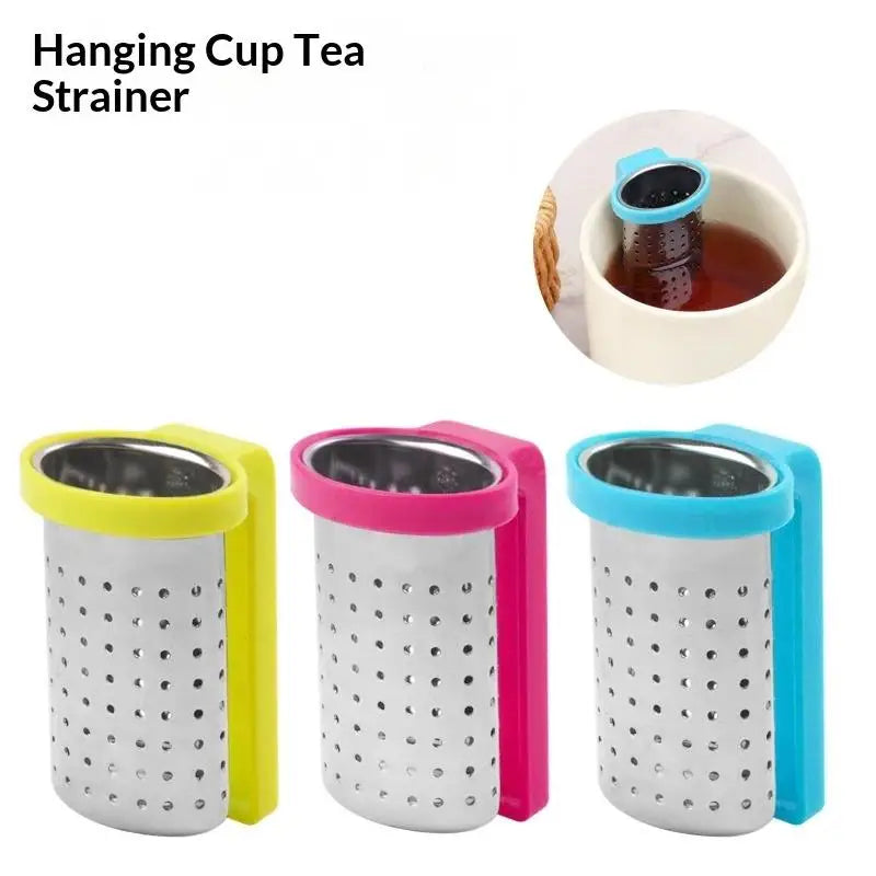 Stainless Steel Loose Leaf Tea Infuser with Silicone Rim Tea Infuser Axl
