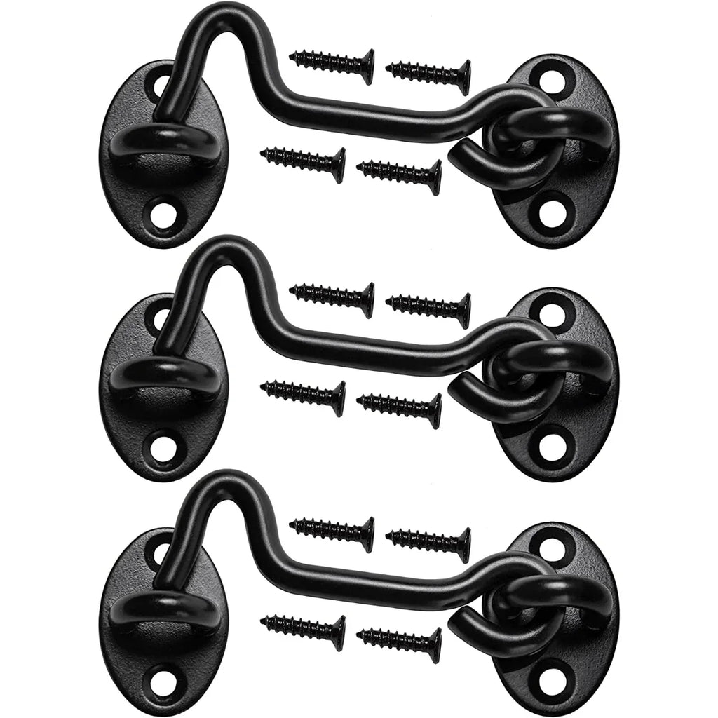Rust-Resistant Sliding Barn Door Lock – Eye Hook Latch & Screws Door Lock Latch Axl