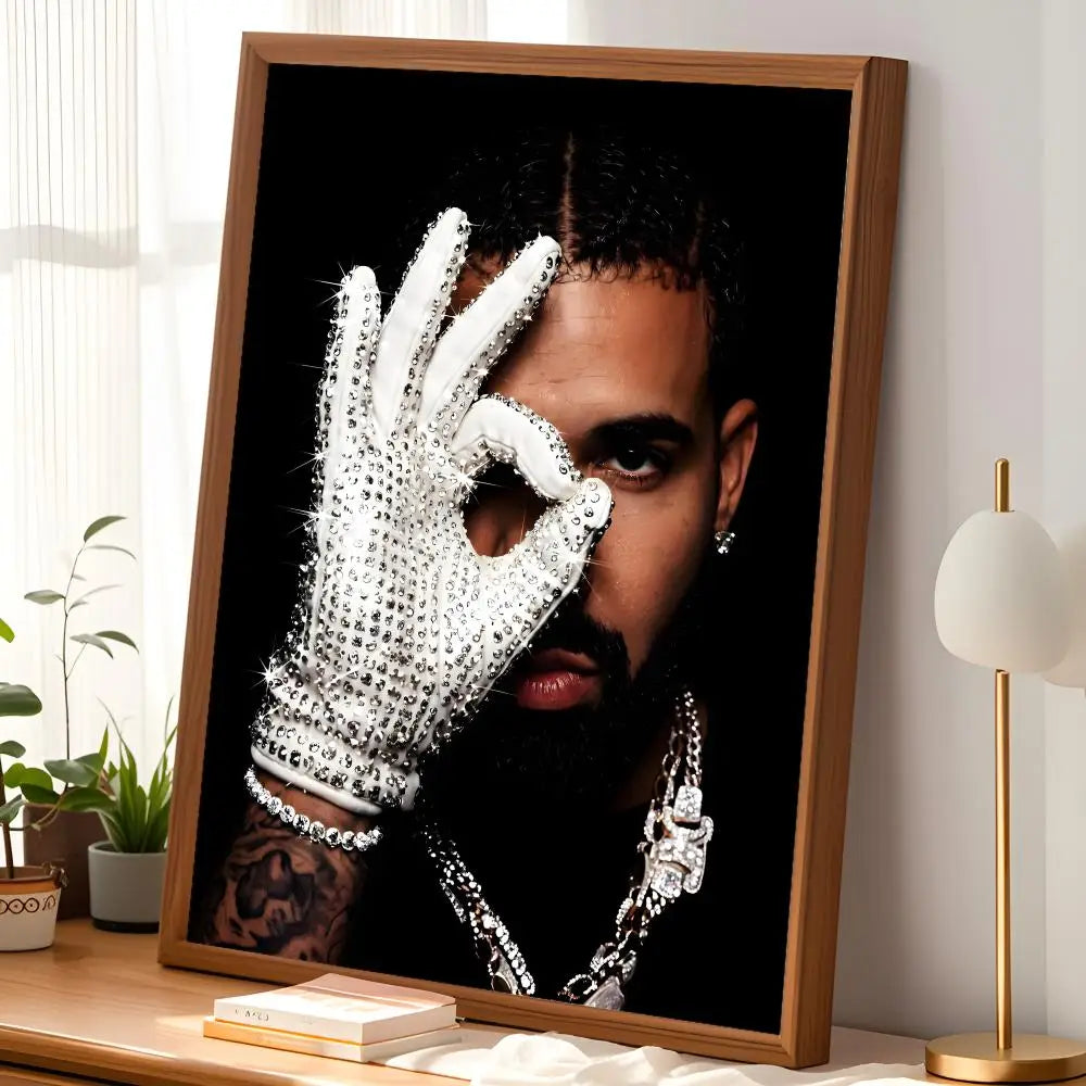 Drake HD Self-Stick PVC Wall Art Poster – Waterproof Decor Wall Art Poster Axl