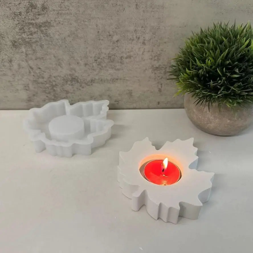 Maple Leaf Silicone Mold – DIY Tea Light & Resin Candle Holder Silicone Craft Mold Axl