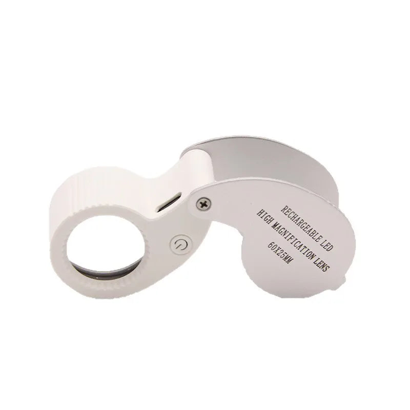 40X 60X LED Magnifier – USB Rechargeable Portable Loupe LED Magnifying Loupe Axl