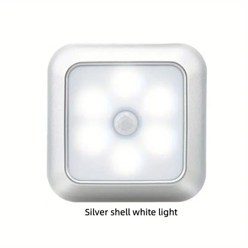 Battery Powered LED Motion Sensor Night Light | Wireless Wall Lamp Motion Sensor Night Light Axl White -1PC