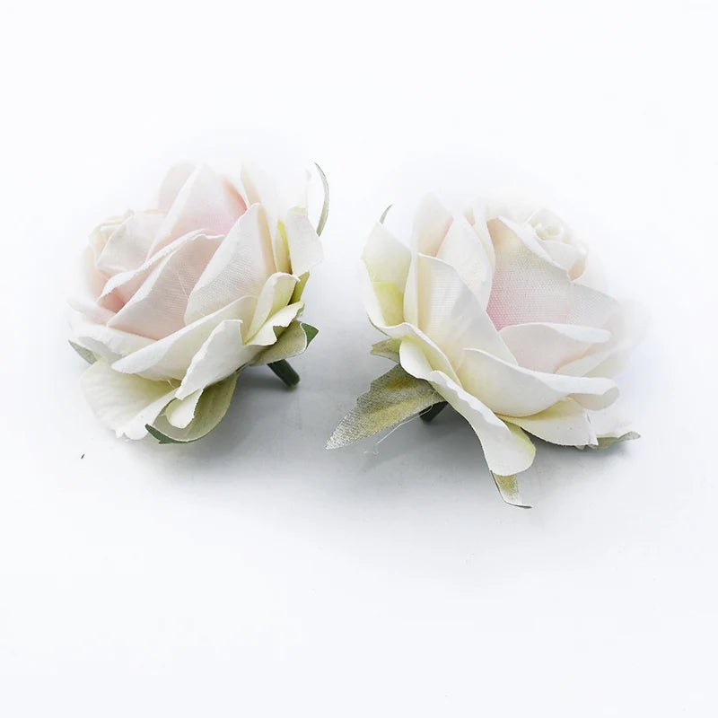 Artificial Silk Rose Heads 5 or 10 Pcs – DIY Wedding Decor Artificial Silk Flowers Axl Light Pink 5 PCS