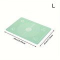 Extra Thick Silicone Baking Mat – Non-Stick Reusable Pastry Mat Silicone Baking Mat Axl Green-L-1pc