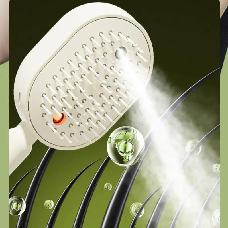 2-in-1 Nano Steam Hair Brush – Anti-Static Misting Comb Steam Hair Brush Axl