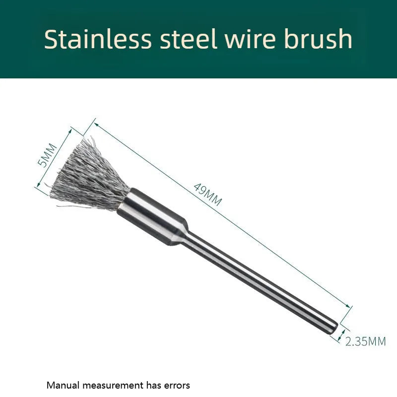 15-Pc Stainless Steel Wire Brush Set for Rotating Tools Wire Brush Set Axl