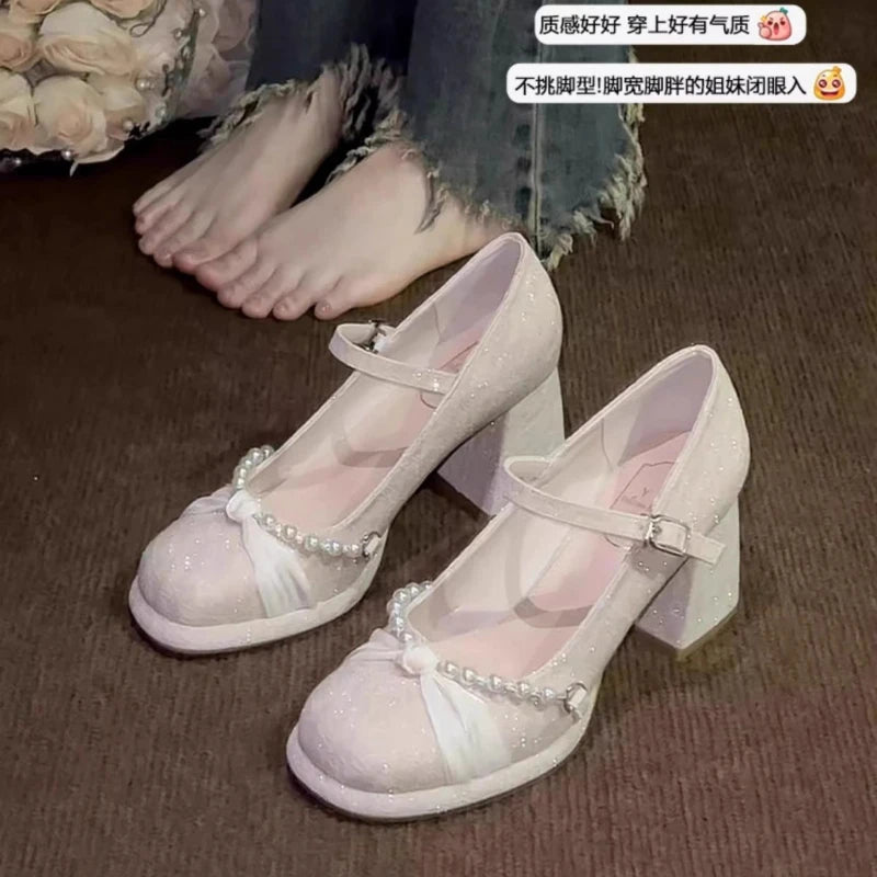 Lolita Mary Jane Pumps – Women's Butterfly-Knot Wedding Shoes Mary Jane Pumps Axl