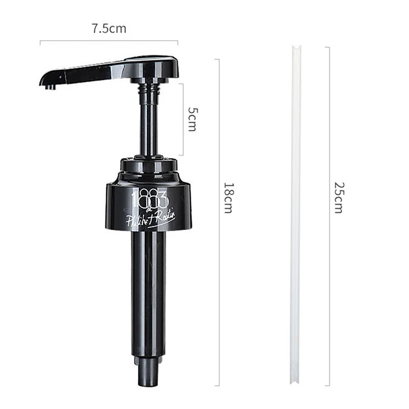 10ml Syrup Pump Dispenser for Coffee, Juice & Bottles – Black Syrup Pump Dispenser Axl Black