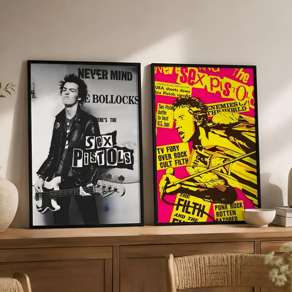 Sex Pistols Waterproof PVC Wall Poster – Peel & Stick HD Art Wall Poster Axl