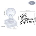 Acrylic Lotus Flower Soap Stamp – 1.3" DIY Imprint Mold Soap Stamp Mold Axl AECH04-04605